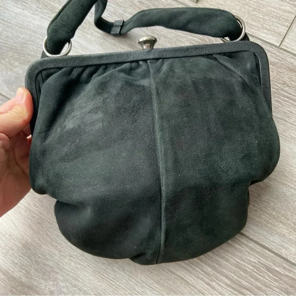 Vintage Coret Suede Leather Purse Made in Canada
